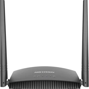 Hikvision 2.4 300Mbps Network Wireless Dual Antennas Wi fi Router for Home, Black, DS-3WR3N