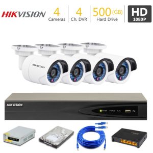 4 FHD CCTV Camera Package HIKVISION