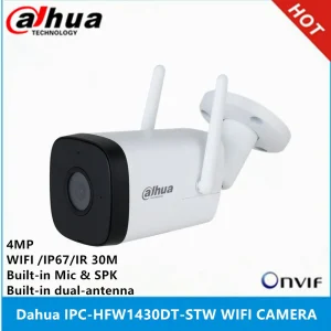Dahua IPC-HFW1430DT-STW 4MP IR30M IP67 built-in MIC & SPK Bullet WiFi Camera
